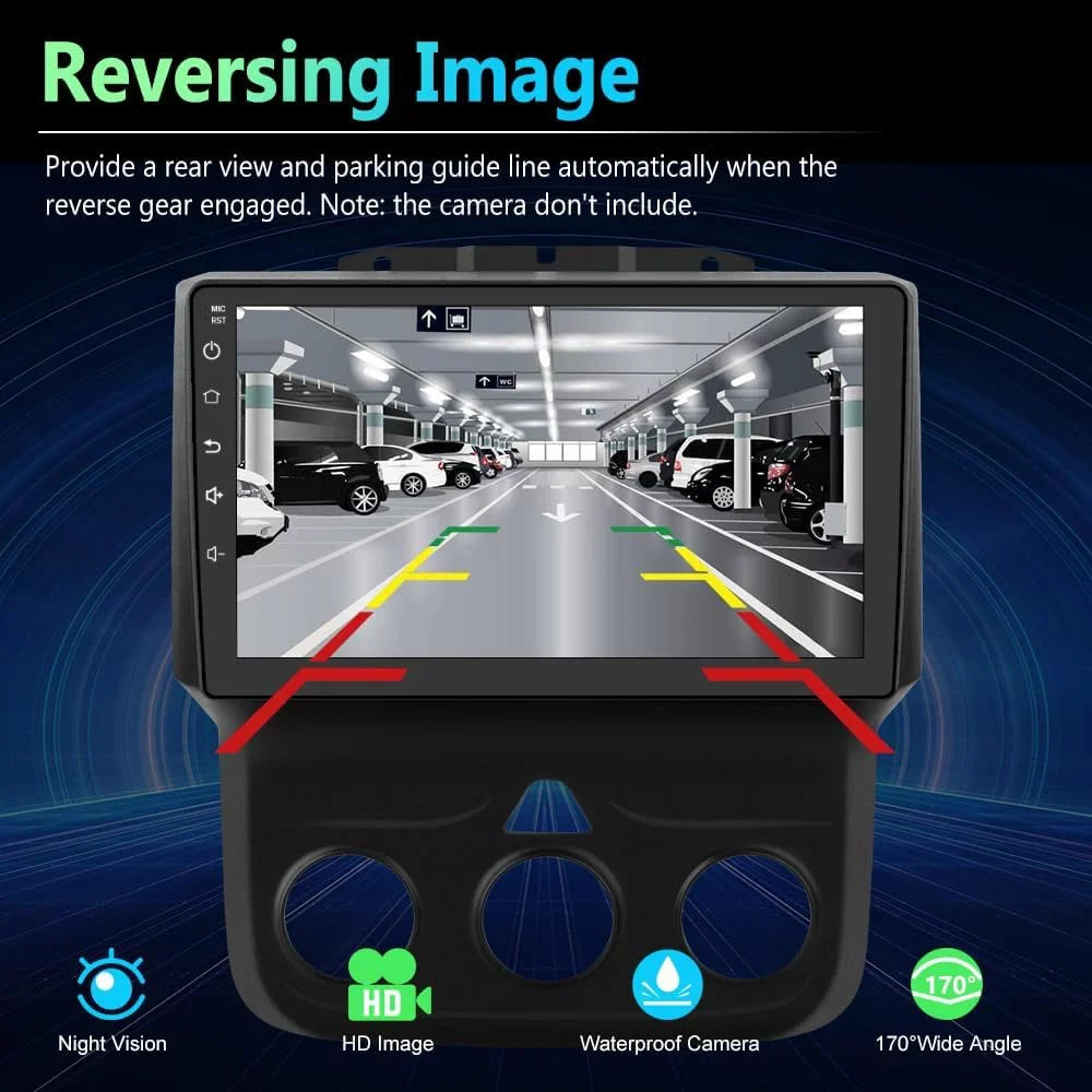 4+64GB Car Stereo for Dodge RAM 1500 2500 3500 2013-2018 Trucks Radio,Wireless CarPlay Android Auto Touch Screen Replacement GPS Bluetooth WiFi