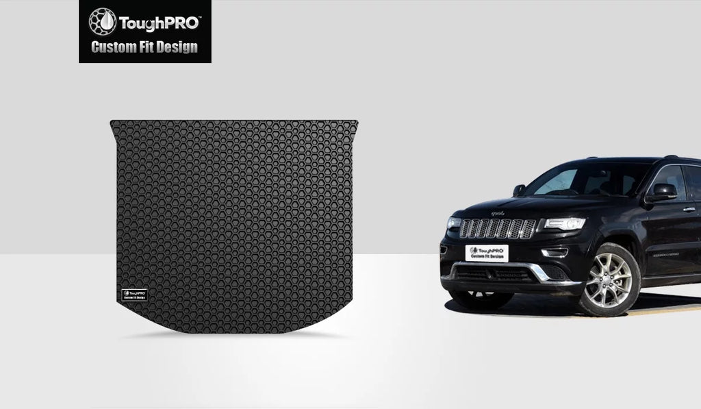 ToughPRO - Cargo Mat Compatible with JEEP Grand Cherokee - All Weather Heavy Duty (Made in USA) - Black Rubber - 2016