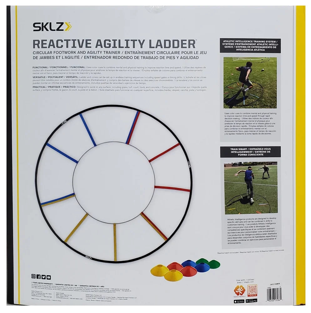 SKLZ Reactive Agility Ladder and 8 Cones for Improved Response Patterns