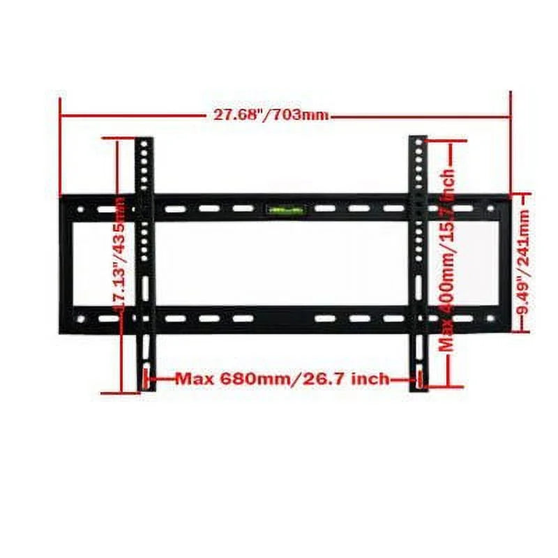 VideoSecu Low Profile TV Wall Mount for LG Panasonic Philips Sharp Sony Toshiba Westinghouse 32 39 40 42 43 46 47 48 50 55 60 65 inch LED LCD Plasma Flat Panel Screen HDTV Monitor Heavy Duty W46