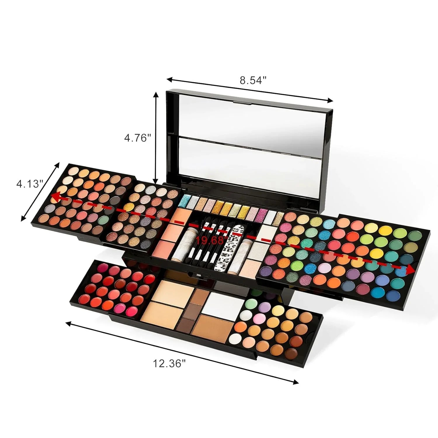 MISS ROSE 187 Colors Professional Makeup Kit,Makeup Sets Combination,All in One Makeup Kits for Women Full Kit - Makeup Gift Set for Women Girls