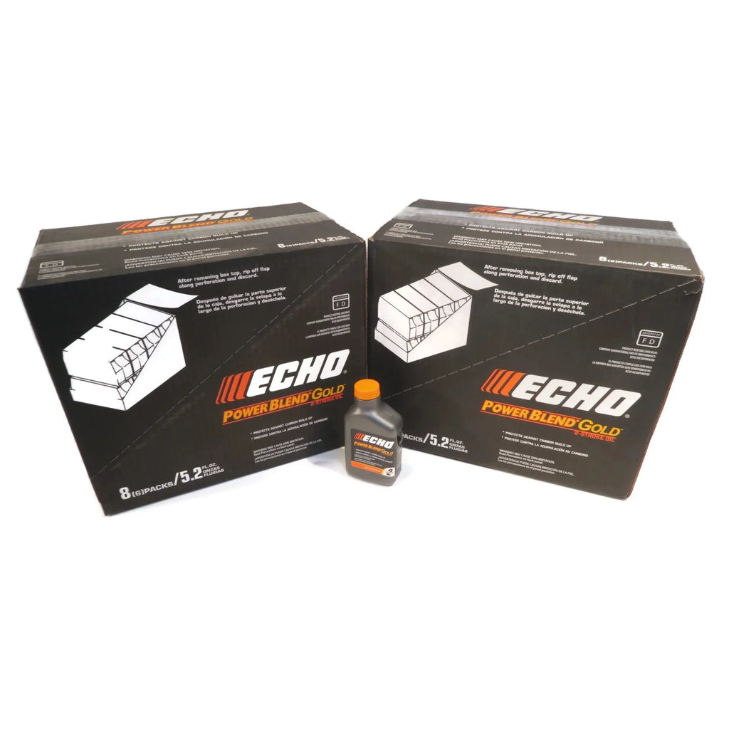 ECHO New OEM Oil of 2 Cycle Power Blend Gold for 2-Stroke Engines 5.2 Ounce Bottles (Pack of 96)