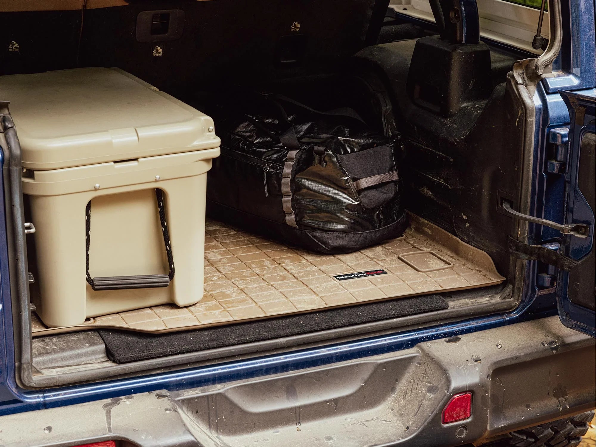 WeatherTech Cargo Trunk Liner with Bumper Protector compatible with Ford Escape, Escape Hybrid, Escape Plug-In Hybrid - Behind 2nd Row Seating With Bumper Protector, Black