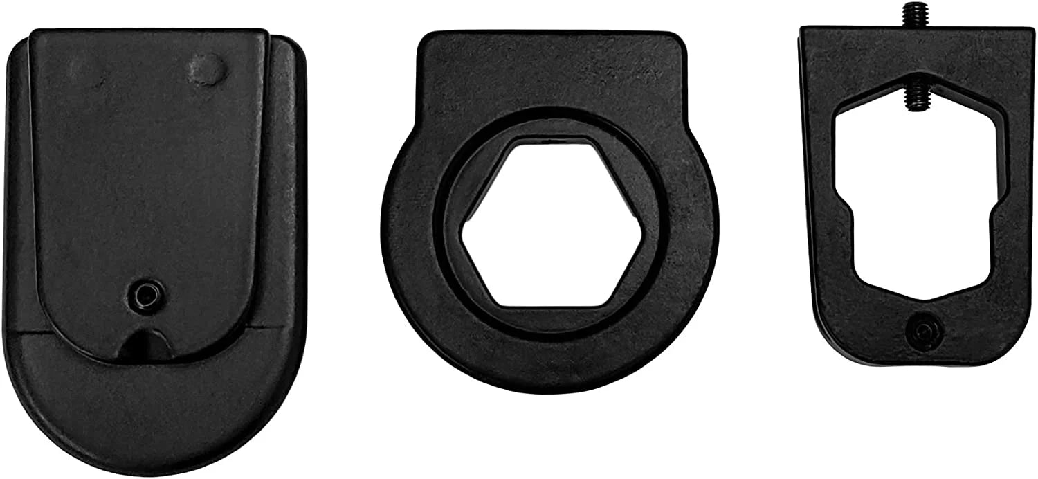 Master Tailgaters Rear View Mirror Three Metal Bracket Adapters for Volkswagen, Audi, Dodge, Ford, Honda