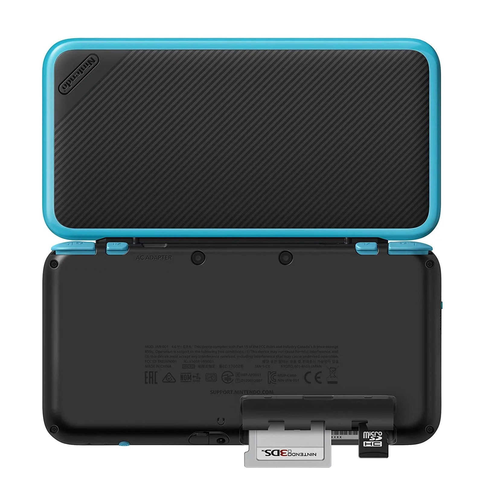 Repaired Nintendo New Model 2DS XL Black Turquoise (Refurbished)
