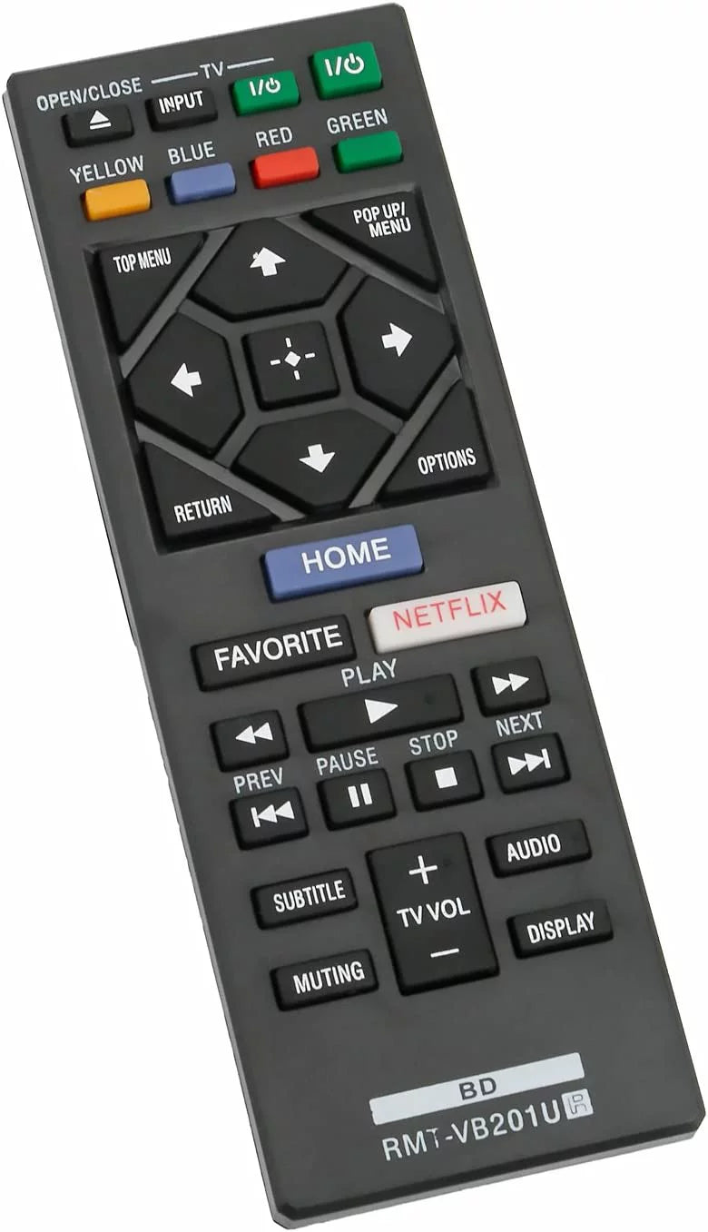 RMT-VB201U Replace Remote Control fit for Sony Blu-Ray BD Disc DVD Player BDP-BX370 BDP-S1700 BDP-S3700 BDP-S6700