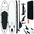 OWSOO Inflatable Paddle Board Set Black and White