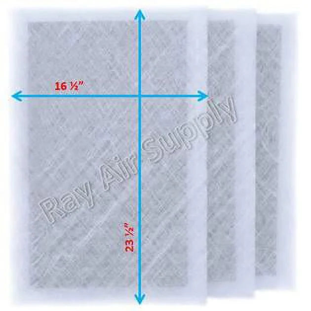 RayAir Supply 18x26 Dynamic Air Cleaner Replacement Filter Pads 18x26 Refills (3 Pack)