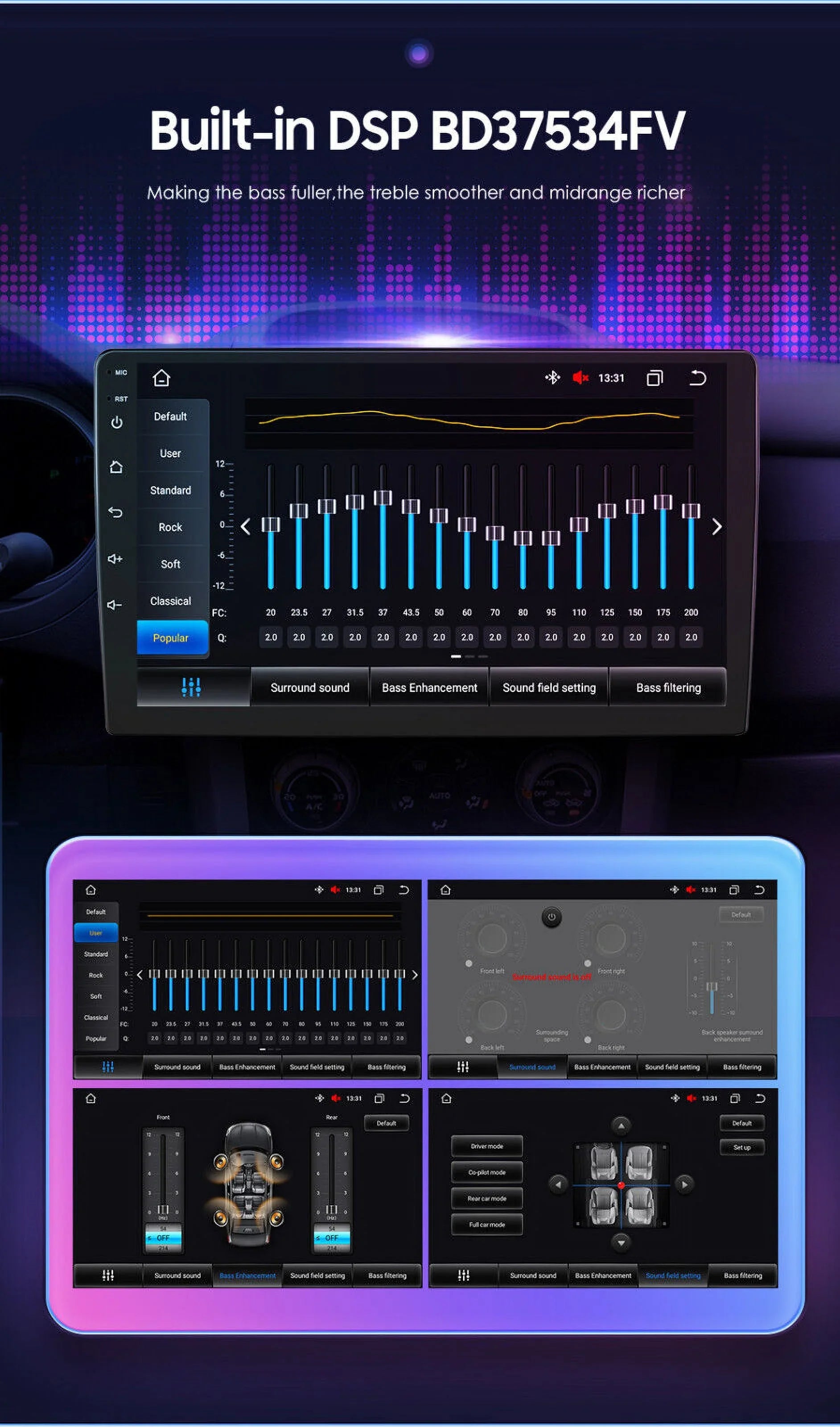 For GMC Yukon Chevy Tahoe Suburban Android 12 Octa Core 4GB RAM Apple Carplay Car Stereo AM FM Radio GPS Weather