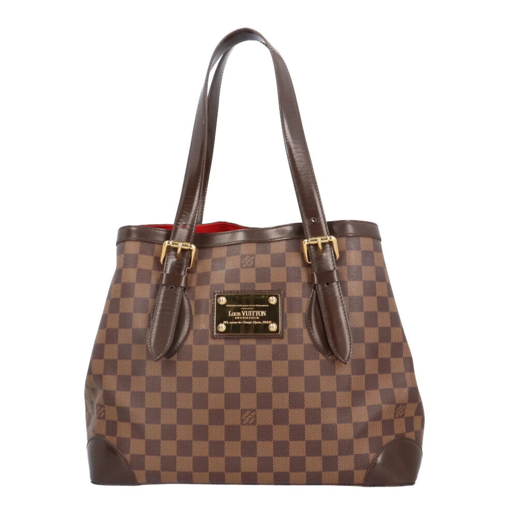 Pre-Owned Louis Vuitton Hampstead MM Damier Shoulder Bag Canvas N51204 Brown Women's LOUIS VUITTON BRB03130000004147 (Good)