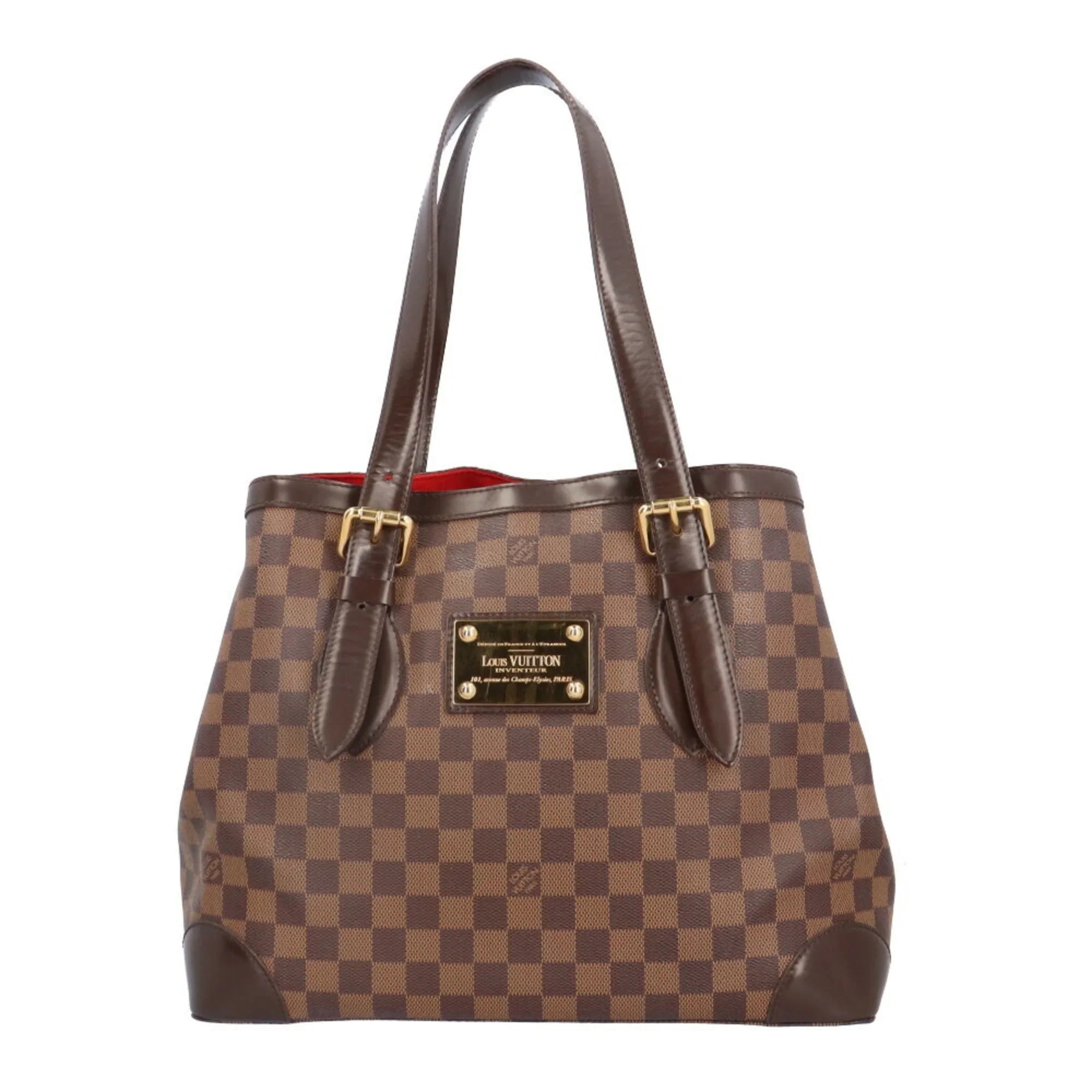 Pre-Owned Louis Vuitton Hampstead MM Damier Shoulder Bag Canvas N51204 Brown Women's LOUIS VUITTON BRB03130000004147 (Good)
