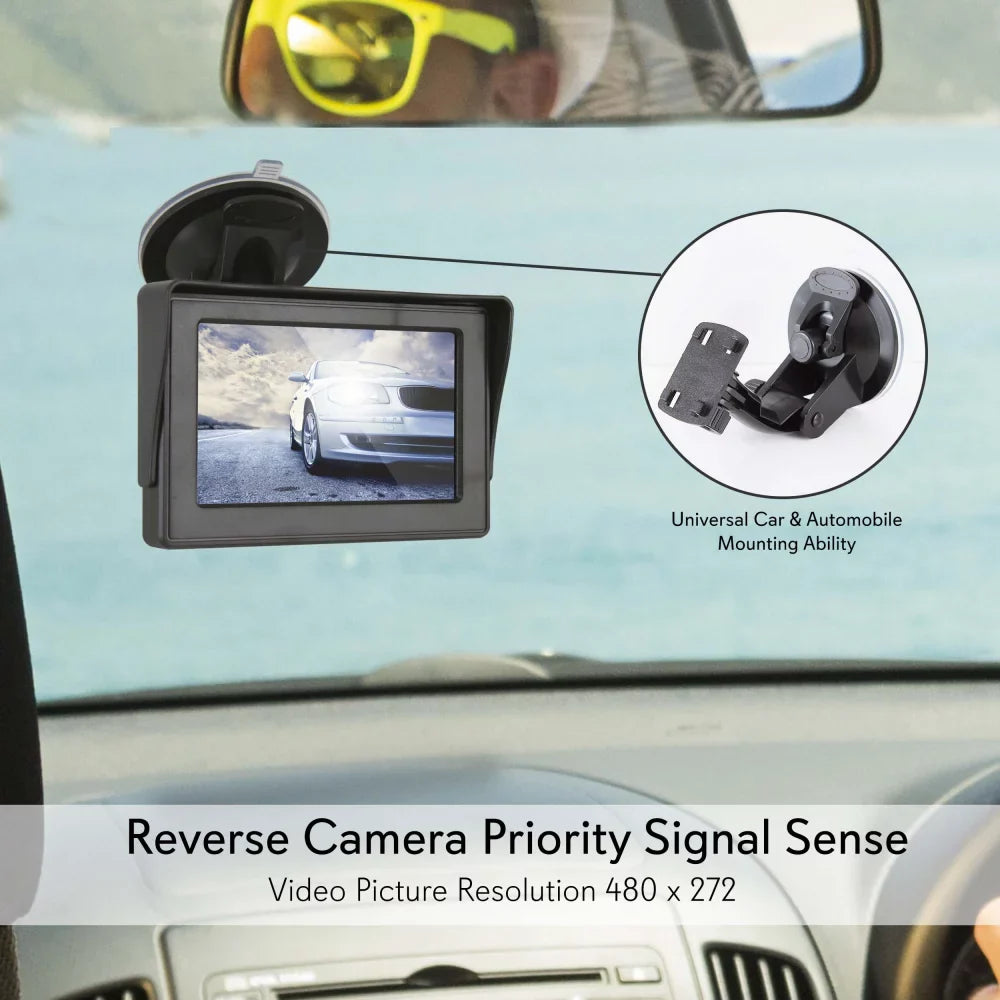 Pyle Wireless Backup Rear View Camera Waterproof Car Parking Reverse Safety/Vehicle Monitor System