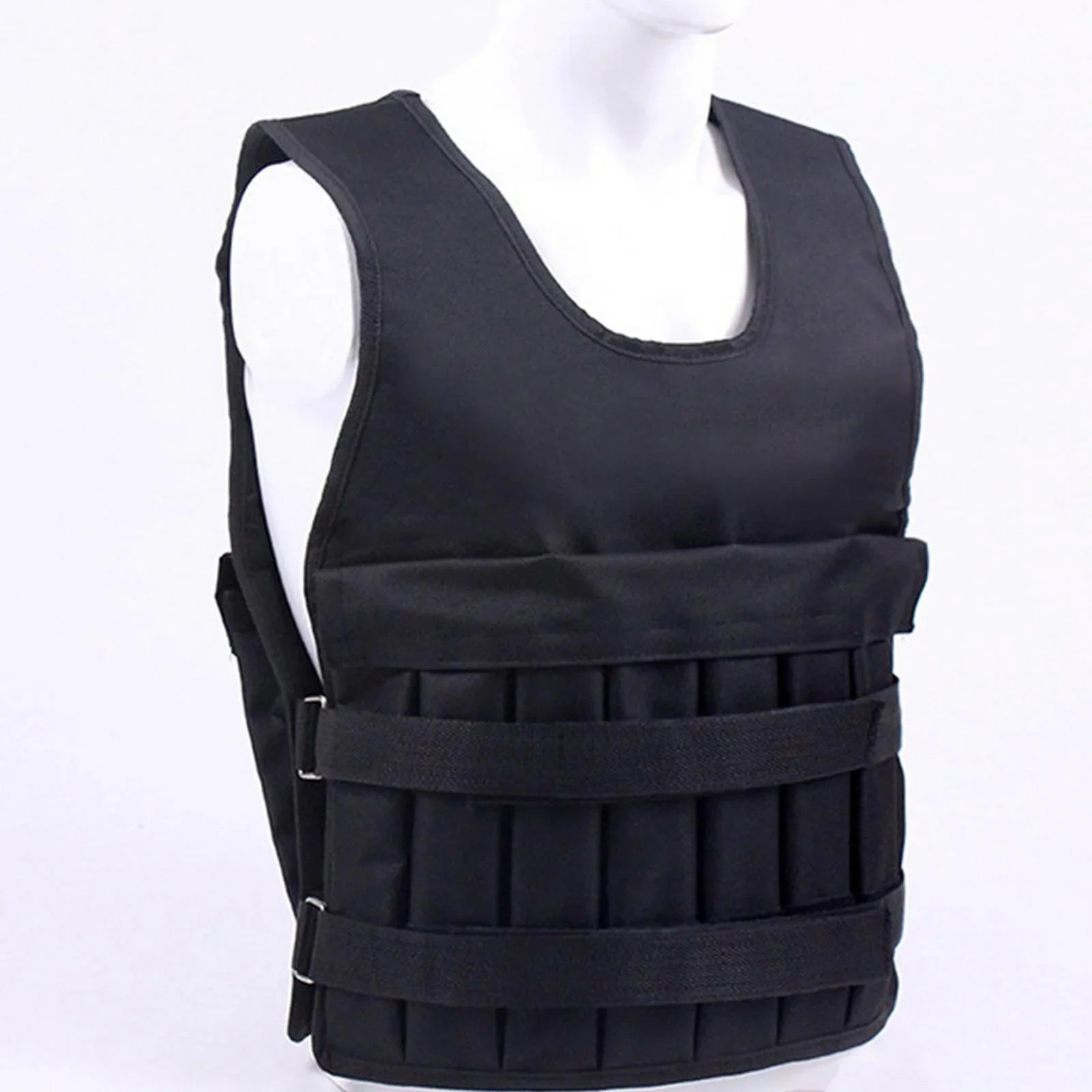 AMLESO Loading Vest Exercise Jacket for Boxing Running Gym Fitness 8 Pockets Exercise Slim Design Strength Training Body Weight Vest