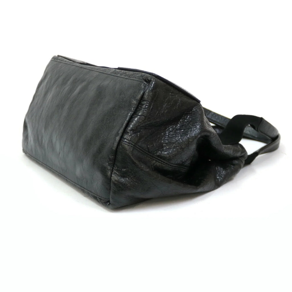 Pre-Owned Balenciaga Handbag Navy Cabas Black Ladies (Fair)