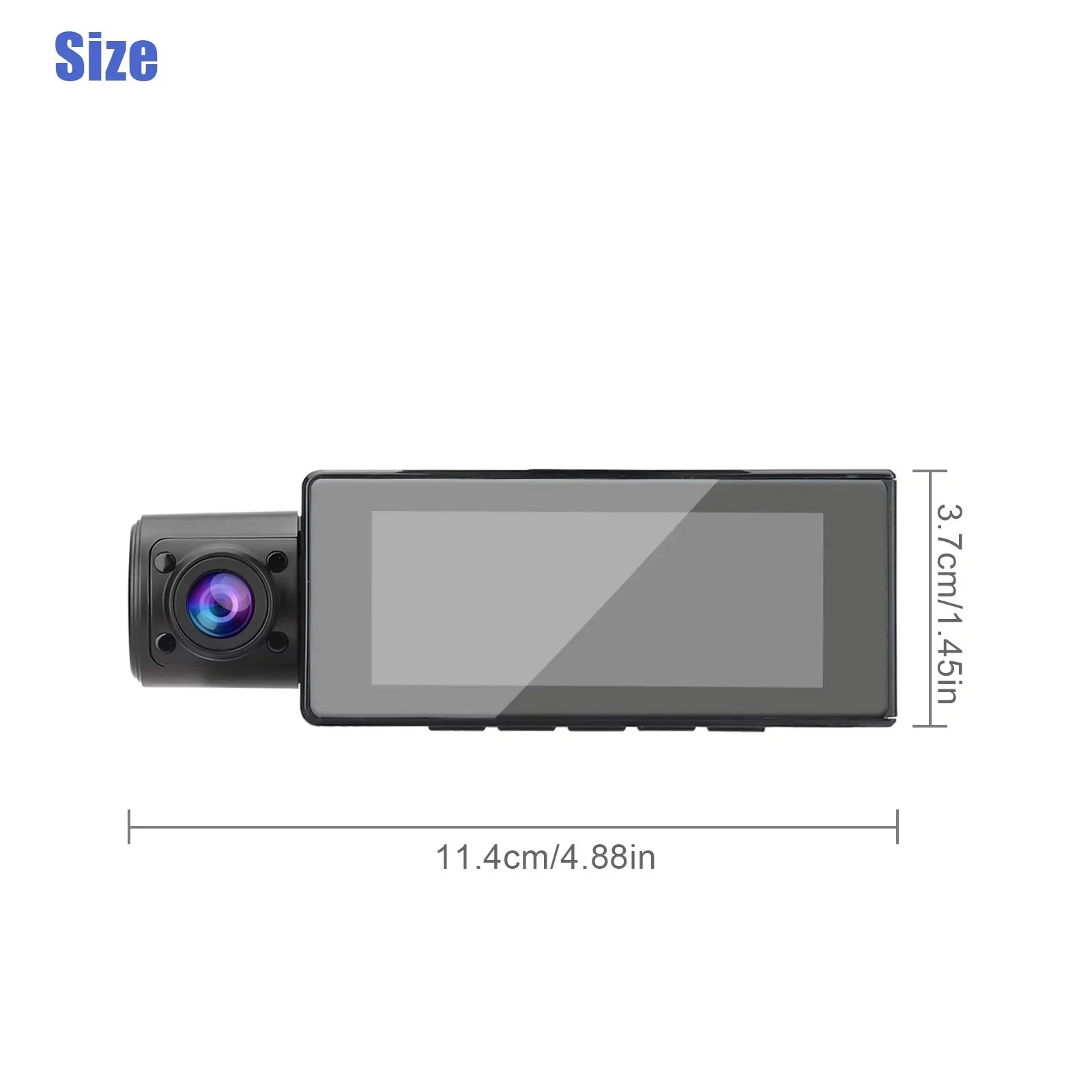 Dual Dash Cam, TSV 1080P Driving Recorder Camera for Cars, 170° Wide Angle Front Inside Camera with 3.16inch Screen, Night Vision, Loop Recording, G-Sensor, Parking Monitor, WDR