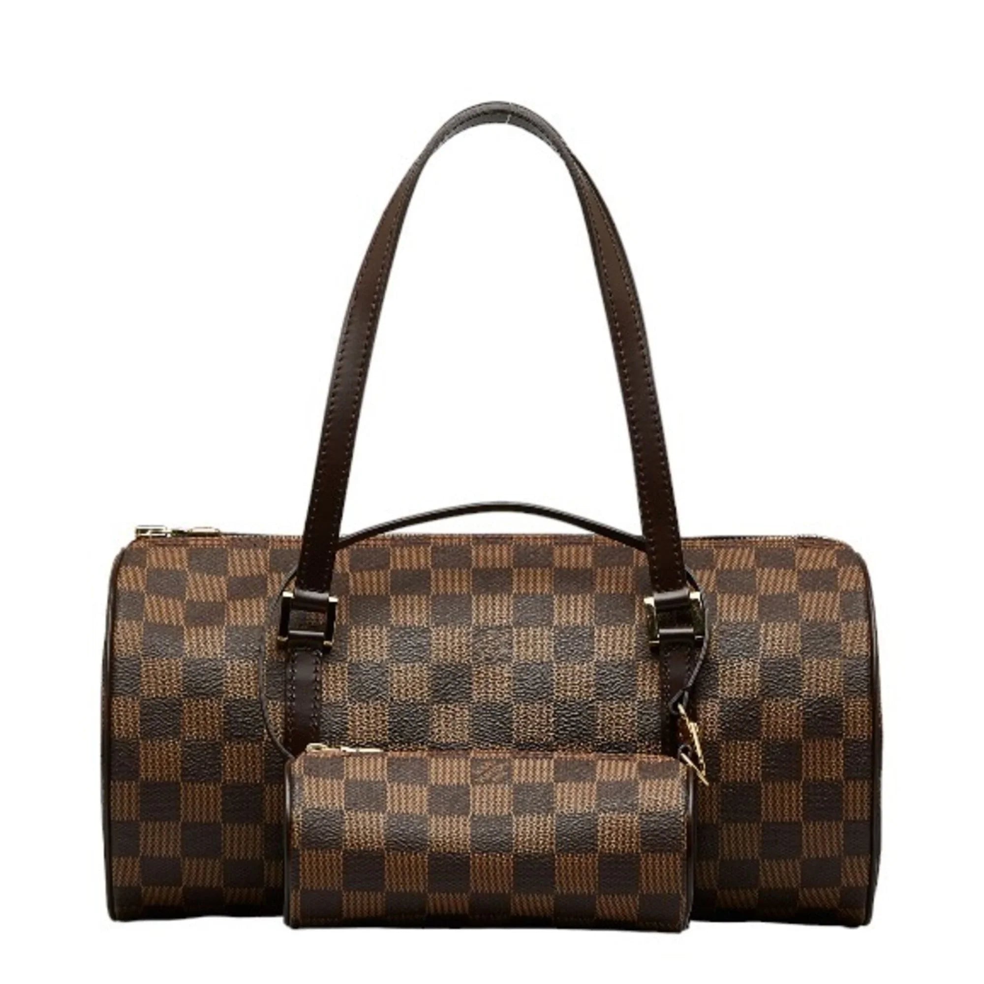 Pre-Owned Louis Vuitton Damier Ebene Papillon Handbag N51303 Brown PVC Leather Women's LOUIS VUITTON (Good)