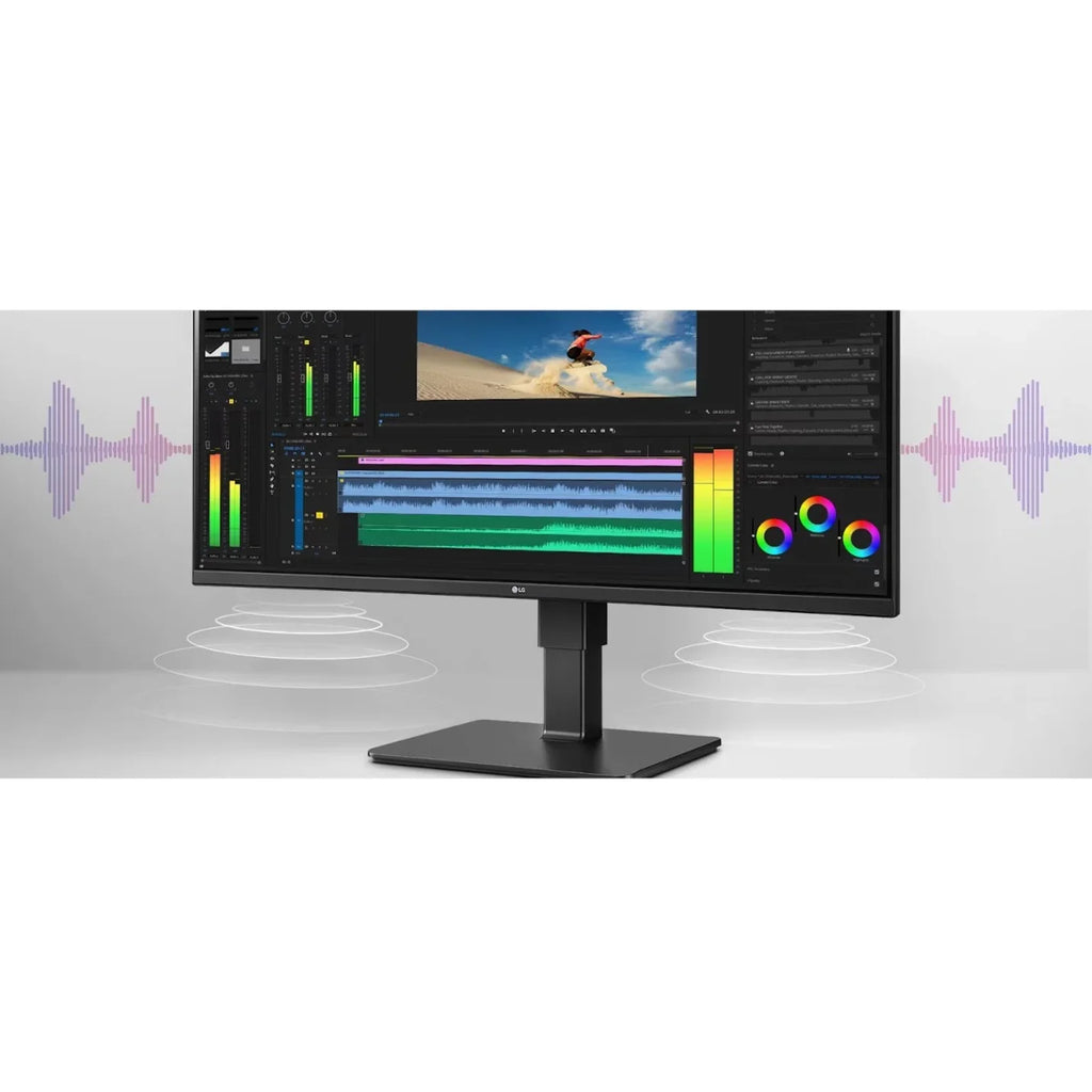 LG Ultrawide 34\" 3440 x 1440 LED HDR10, sRGB Curved Monitor, Textured Black, 34BQ77QB-B