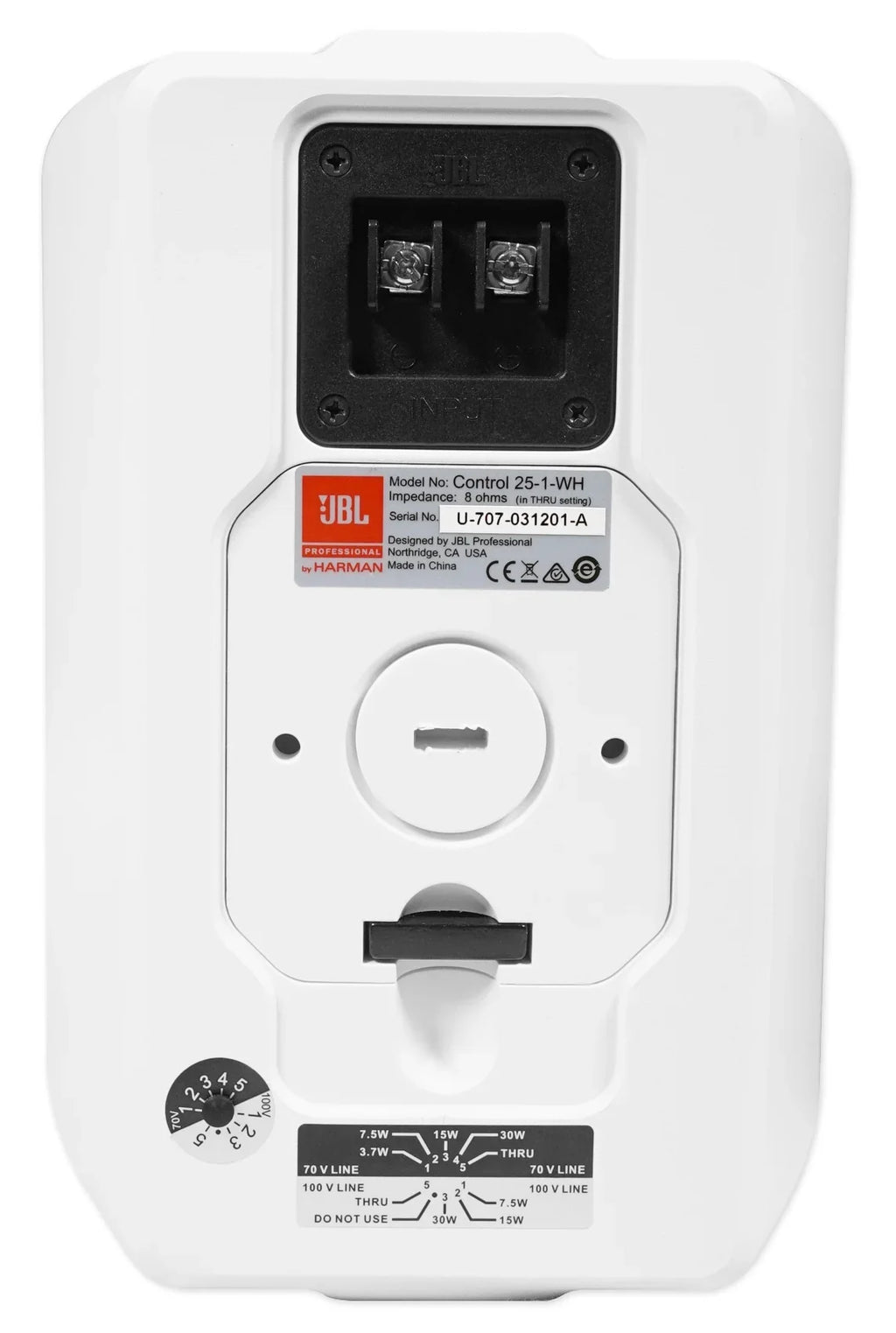 JBL VMA1240 Commercial/Restaurant 240W 70v Amplifier+(6) JBL 5.25" Wall Speakers