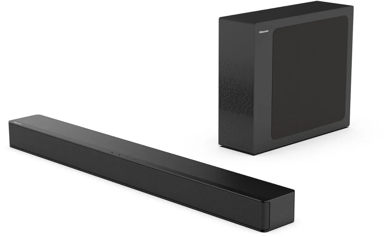 Repaired Hisense - 2.1 Channel Soundbar with Wireless Subwoofer HS2100 Black [Refurbished]