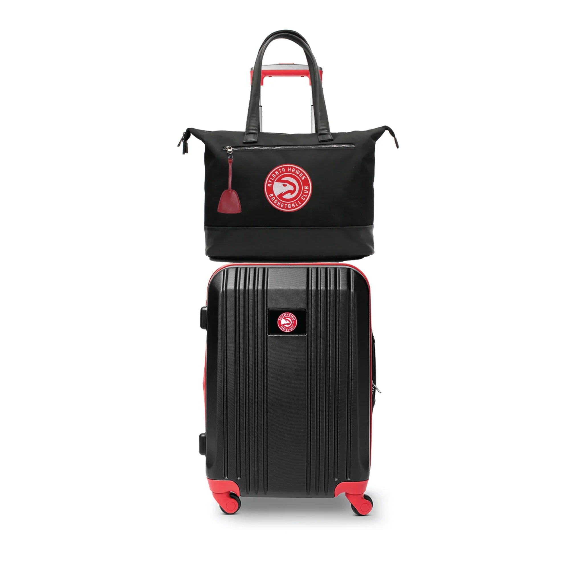 MOJO Atlanta Hawks Premium Portable PC Tote Bag and Luggage Set