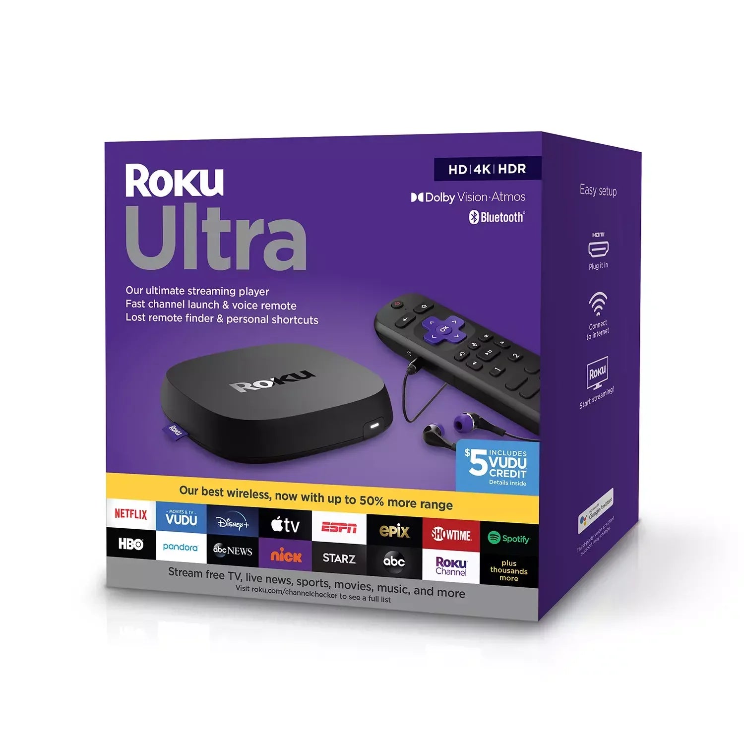 Repaired Roku 4800R Ultra 2020 Streaming Media Player HD/4K/HDR/Dolby Vision (Refurbished)