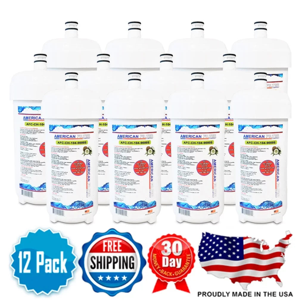 AFC Brand , Water Filters , Model # AFC-EPH-104-9000 , Compatible with Cuno® 5589003 - 12 Filters - Made in U.S.A.