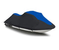 BLACK / BLUE HEAVY-DUTY, 600 DENIER Jet Ski PWC Cover Compatible for Yamaha Wave Runner GP 800R 2001 2002 2003 2004 2005 2 Seater