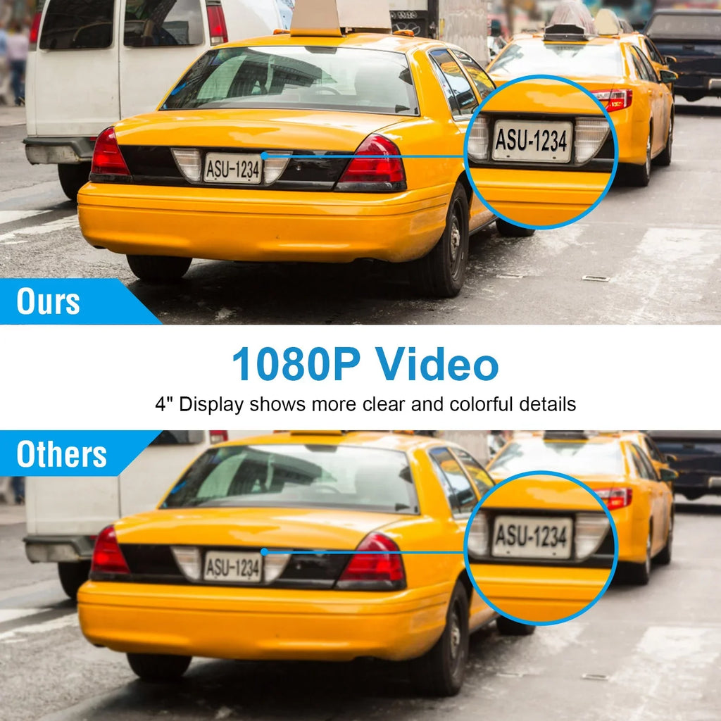 FHD Car DVR Dash Camera, iMounTEK Dash Camera 1080P 4in IPS Touch Screen 3 Channel Dash Cam(Front, Inside, Rear) Vehicle Driving Recorder Seamless Loop Recording Motion Detection