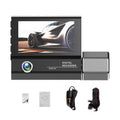 Docooler 3 Cameras Dash Cam 4in Clear Car Rearview Mirror Car Video Recording Camcorder Car Camera Recorder Auto Safety Driving Recorder