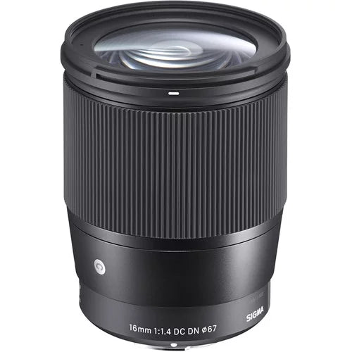 Sigma Contemporary - Lens - 16 mm - f/1.4 DC DN - Sony E-mount - for Sony Cinema Line; a VLOGCAM; a1; a6700; a7 IV; a7C; a7C II; a7CR; a7R V; a7s III; a9 III