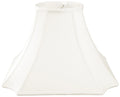 Royal Designs 20" Square Inverted Cut Corner Lamp Shade White