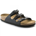 BIRKENSTOCK Women's Florida Soft Footbed Black Birko-Flor Sandal - 0053011 8-8.5 Narrow BLACK BFL