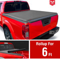 MaxMate Soft Roll-up Truck Bed Tonneau Cover Compatible with 2022-2024 Nissan Frontier | 6' (73") Bed | TCN169058