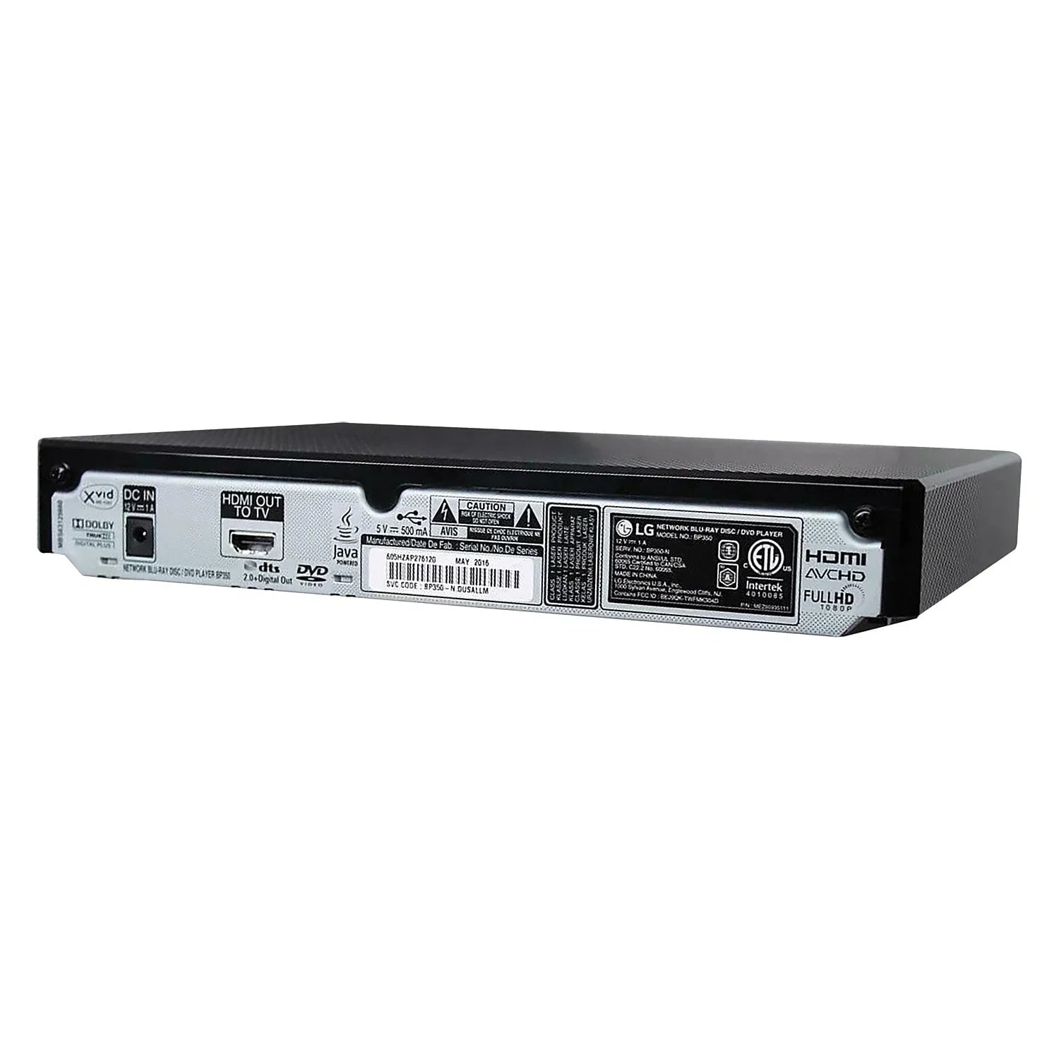 LG BP350 Blu-ray Player with Streaming Services and Built-in Wi-Fi
