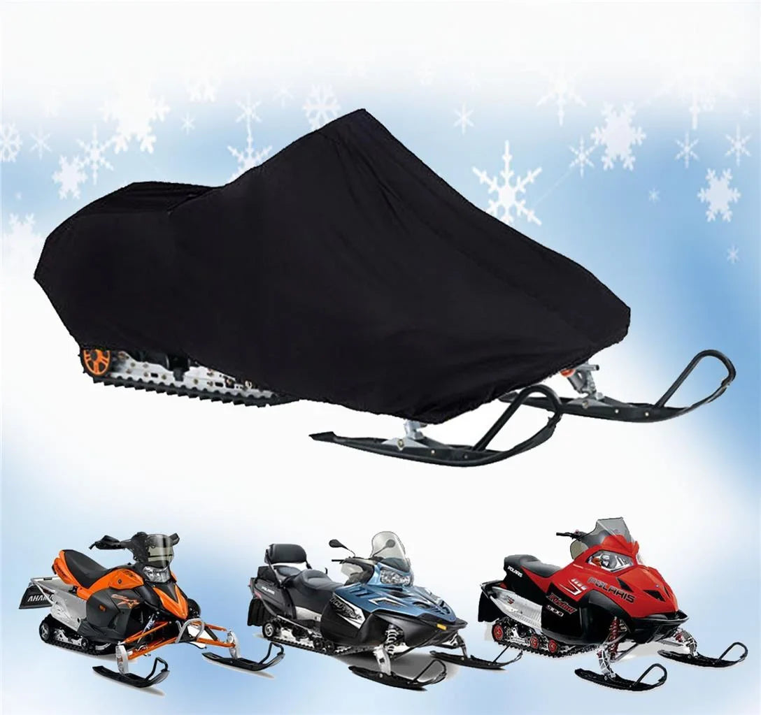 200 Denier Storage Snowmobile Cover Compatible for the 2014-2015 Ski Doo Bombardier Model GSX LE ACE 900 Snowmachine Sled. All Black.
