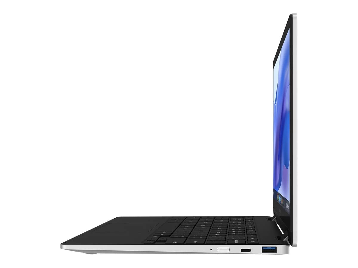 Samsung Galaxy Chromebook 2 360 - Flip design - Chipset Celeron N4500 / 1.1 GHz - Chrome OS - UHD Graphics - 4 GB RAM - 128 GB eMMC - 12.4" touchscreen 2560 x 1600 (WQXGA) - Wi-Fi 6 - silver - kbd: US