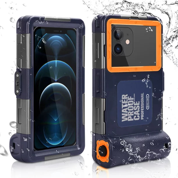 UrbanX Professional [15m/50ft] Swimming Diving Surfing Snorkeling Photo Video Waterproof Protective Case Underwater Housing for Oppo F9 (F9 Pro) And all Phones Up to 6.9 Inch LCD with Lanyard