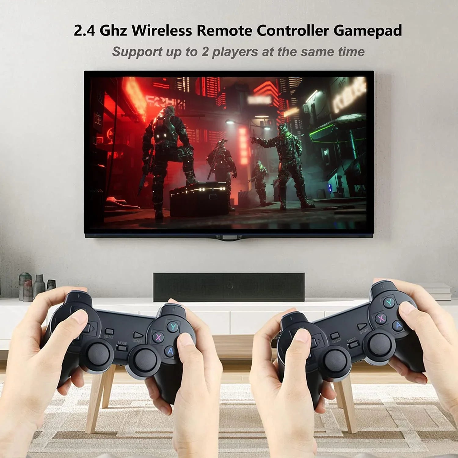 Retro Game Stick - Retro Game Console Revisit Classic Games with Built-in 9 Emulators, 20,000+ Games, 4K HD Output, and 2.4GHz Wireless Controller for TV Plug and Play(64G)