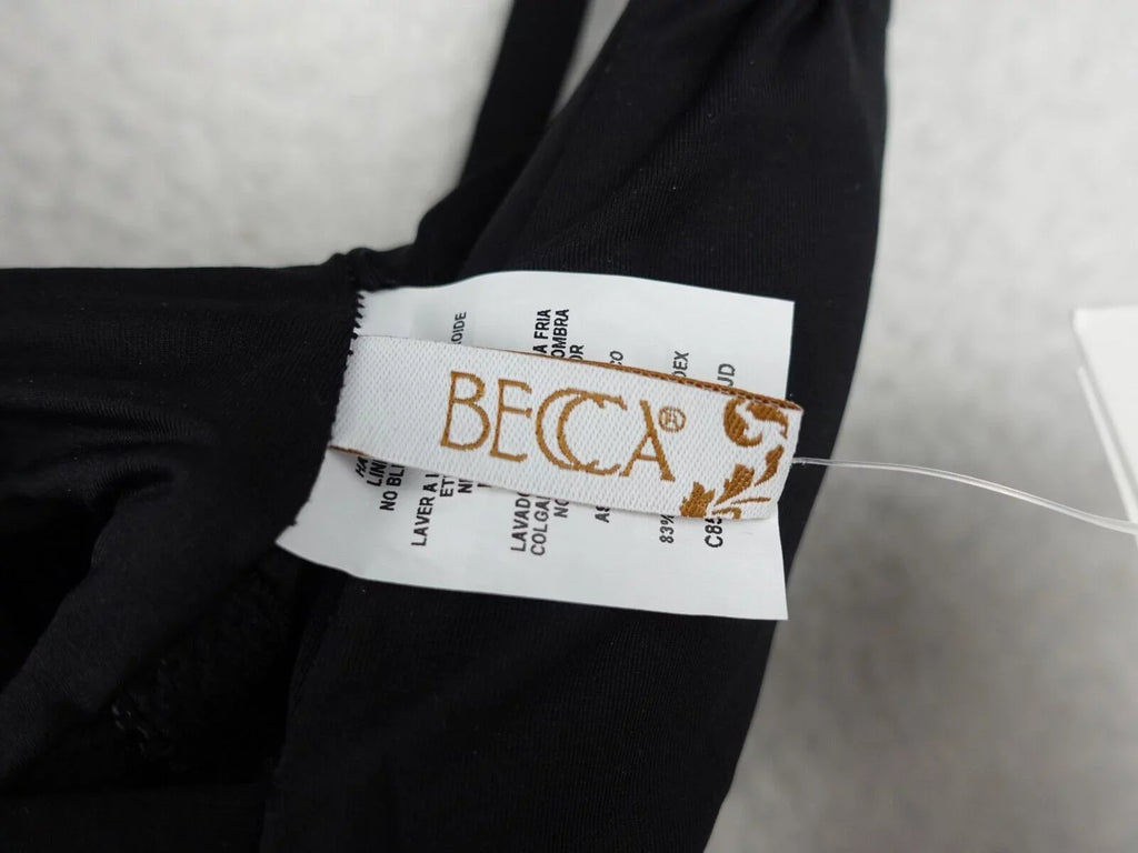 BECCA Swimsuit XS - Black - Rebecca Virtue Color Code Skylar Plunge One-Piece