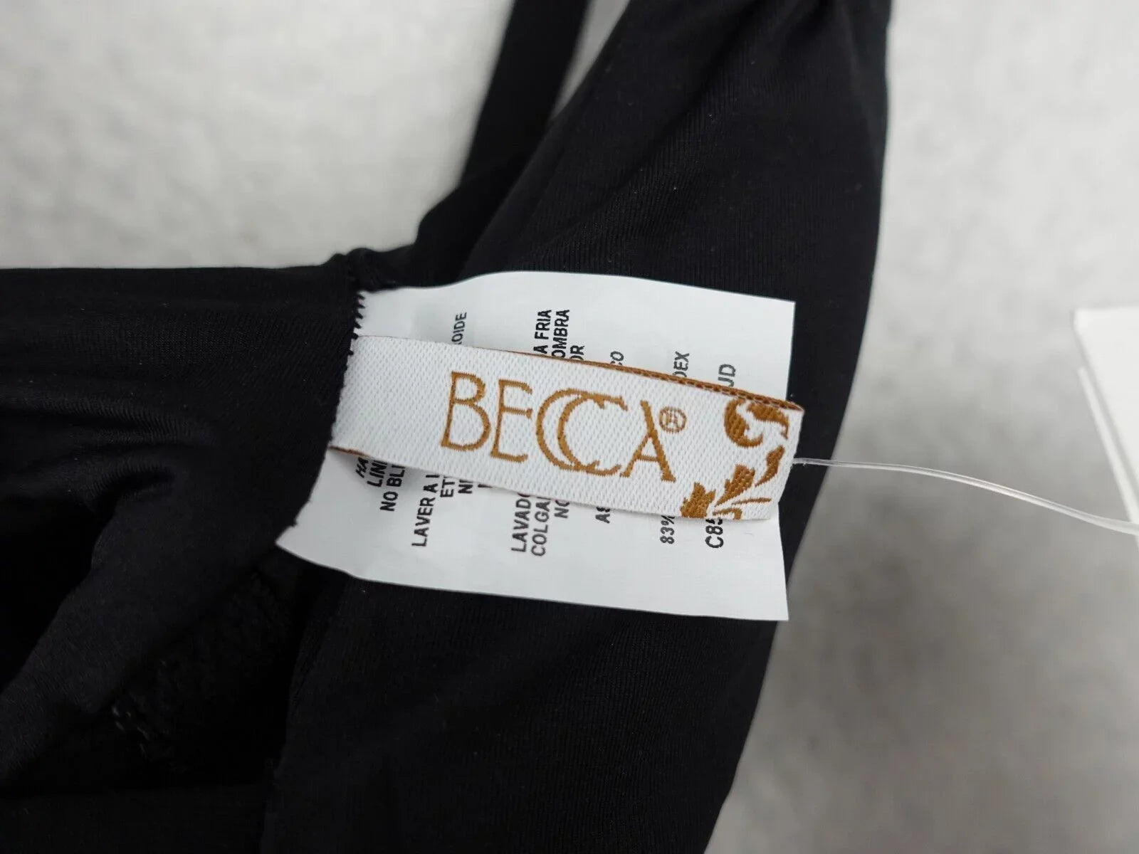 BECCA Swimsuit XS - Black - Rebecca Virtue Color Code Skylar Plunge One-Piece