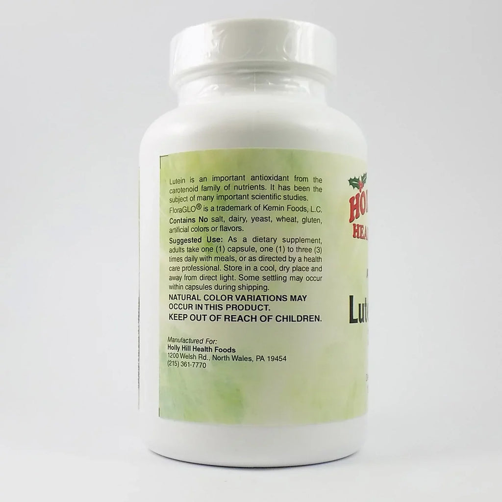 Holly Hill Health Foods, Lutein Plus For Vision Support With FloraGLO, 120 Capsules