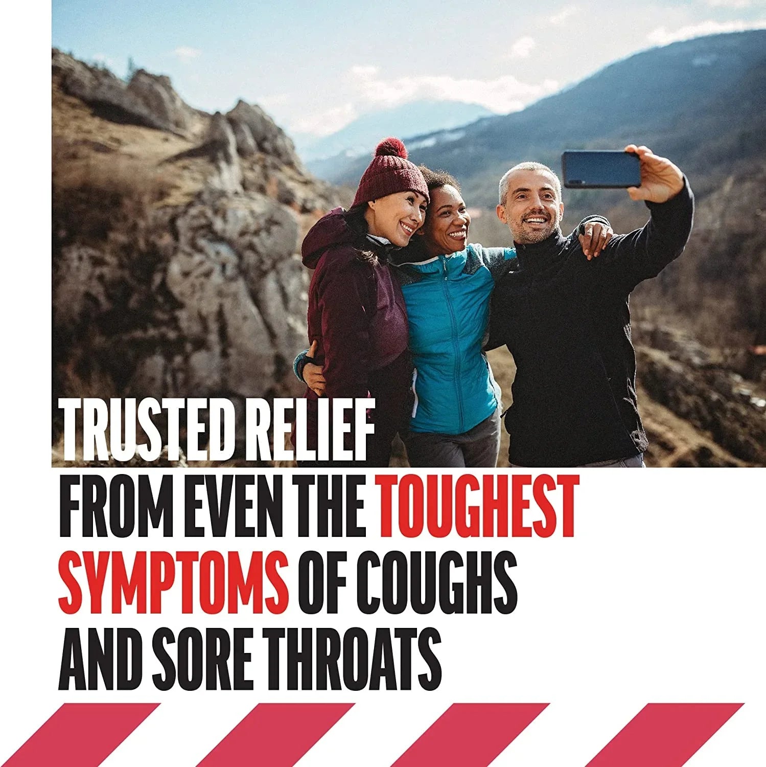 6 Pack Fisherman's Friend Cough Suppressant Lozenges Cherry 40 Count Each