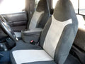 F286 2002-2003 Ford Ranger 60/40 Split Seat with Opening Center Console in Gray and Black Twill