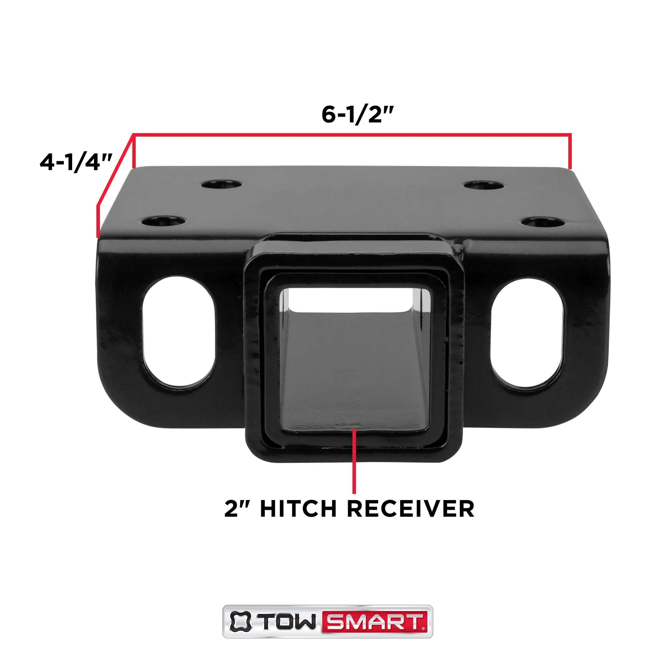 TowSmart 7285 Class II Step Bumper Receiver Hitch 2" Receiver Opening, Black