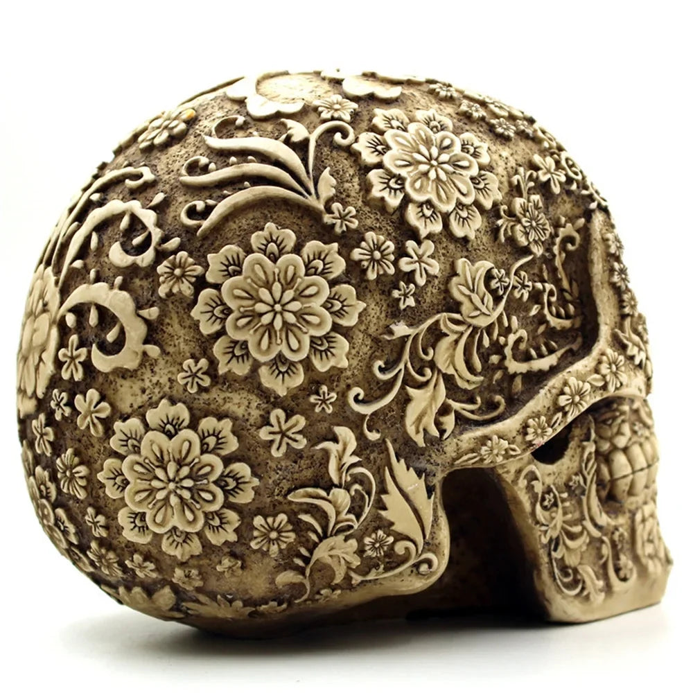 Mai Menghua Skull Skull Resin Decoration Halloween Spoof Props Foreign Trade European And American Horror Retro Face Decoration