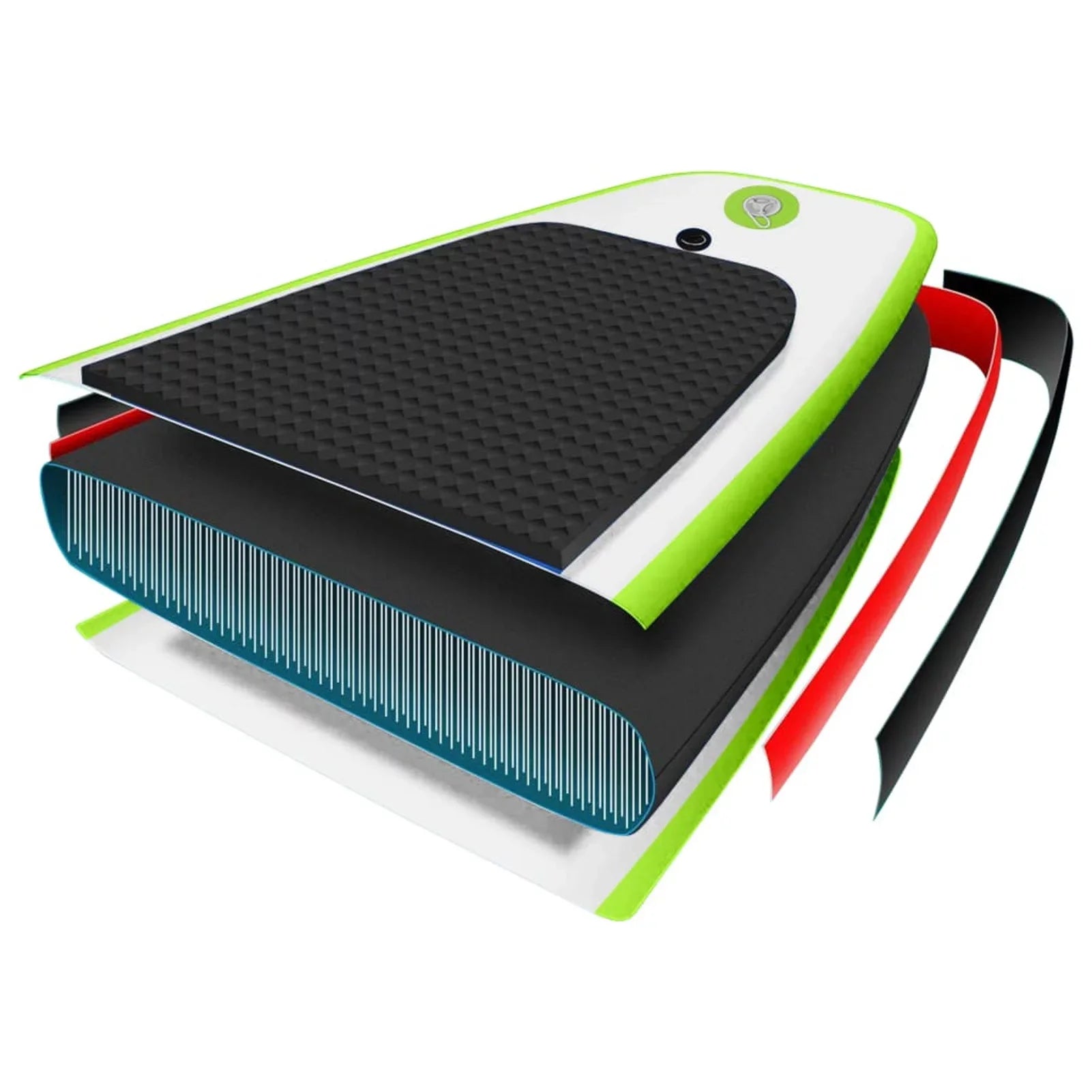 Carevas Inflatable Paddleboard Set Green and White