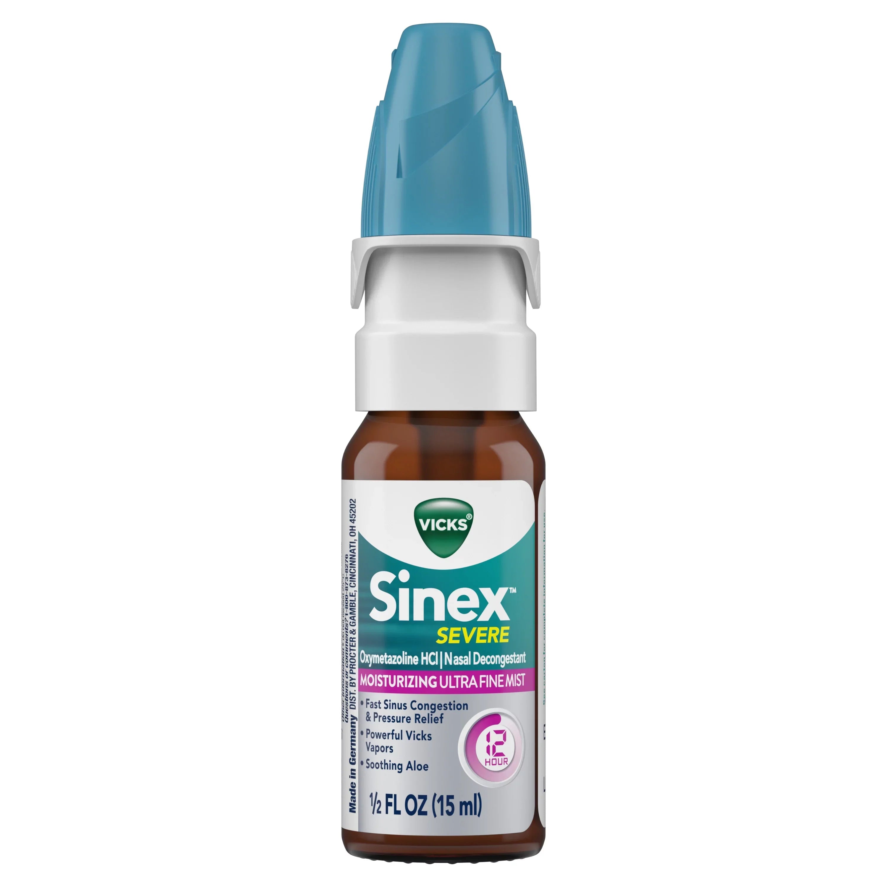3 Pack Vicks Sinex Severe Moisturizing Aloe Ultra Fine Mist, 0.5 Ounces Each