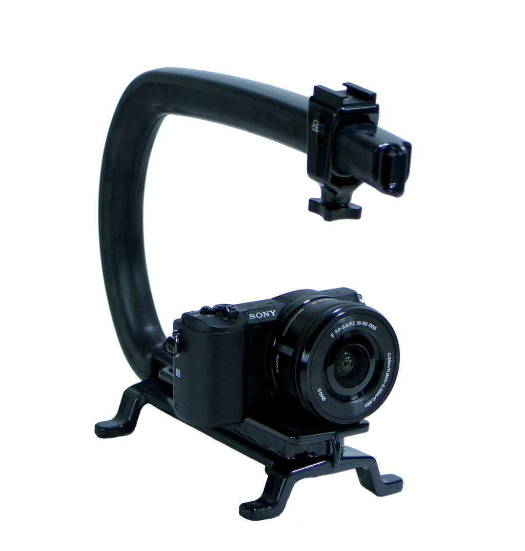 Cam Caddie Scorpion MAX Edition Universal Stabilzing Camera Handle - Includes 2 Accessory Shoes