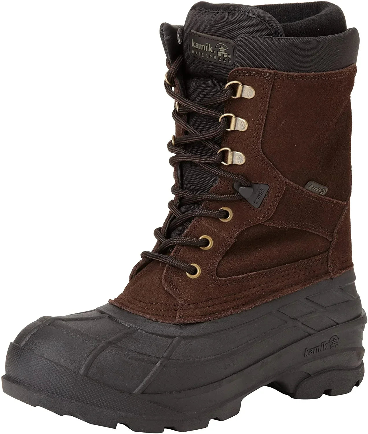 Kamik Men's Nationplus Boot (9.5 D(M) US, Dark Brown)