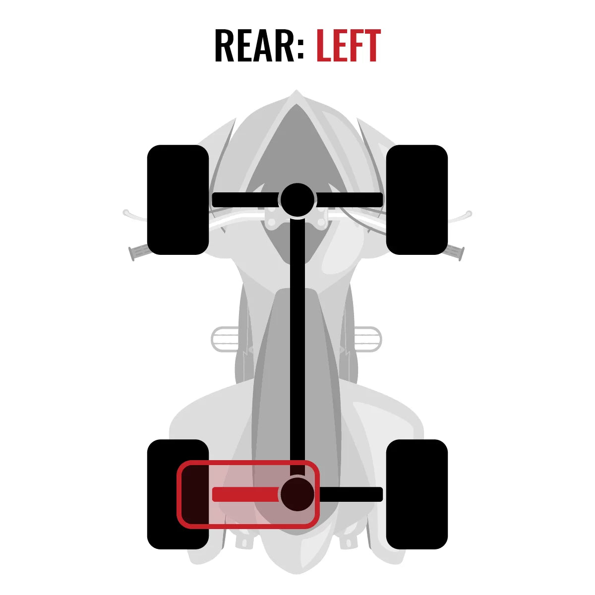 Sixity XT Rear Left Axle compatible with Yamaha YFM700 Grizzly FI 4x4 Auto EPS SE 2014-2015